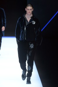 Model on the catwalk