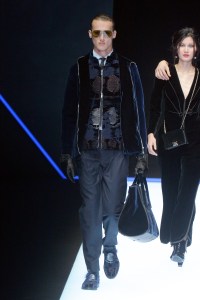 Model on the catwalk