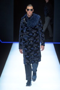 Model on the catwalk