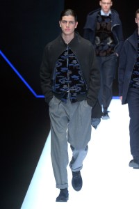 Model on the catwalk