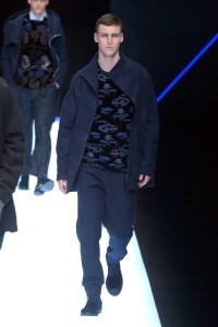 Model on the catwalk