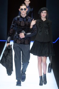 Model on the catwalk