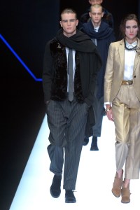 Model on the catwalk