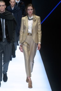 Model on the catwalk