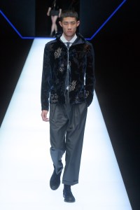 Model on the catwalk