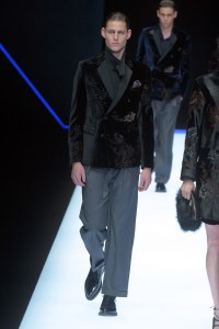 Model on the catwalk