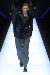 Model on the catwalk