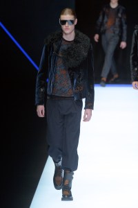 Model on the catwalk