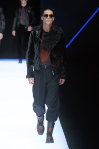 Model on the catwalk