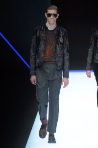 Model on the catwalk
