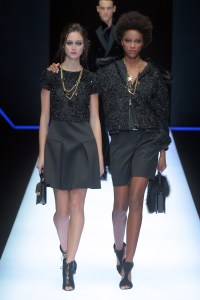 Models on the catwalk