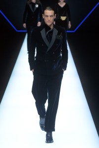 Model on the catwalk