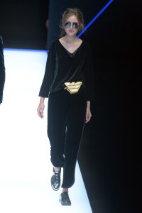 Model on the catwalk