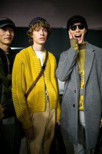 Backstage at Ermenegildo Zegna Men's Fall 2018