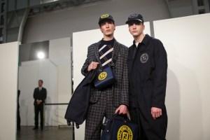 Backstage at Fendi Men's Fall 2018