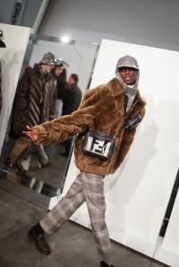 Backstage at Fendi Men's Fall 2018