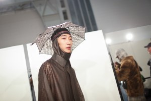 Backstage at Fendi Men's Fall 2018