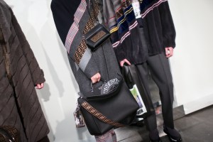 Backstage at Fendi Men's Fall 2018
