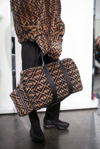 Backstage at Fendi Men's Fall 2018
