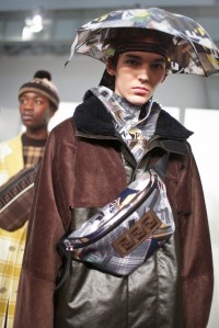 Backstage at Fendi Men's Fall 2018