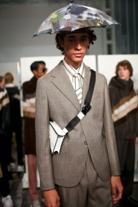 Backstage at Fendi Men's Fall 2018