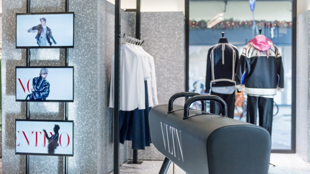 The VLTN store installation in Florence