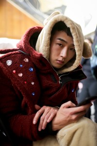 Backstage at GCDS Men's Fall 2018