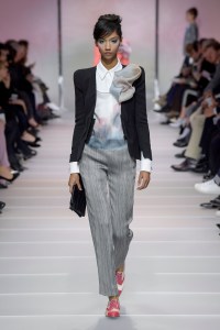 Model on the catwalk