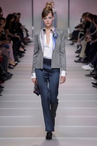 Model on the catwalk
