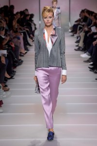 Model on the catwalk
