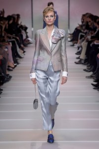 Model on the catwalk