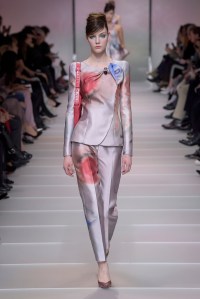 Model on the catwalk