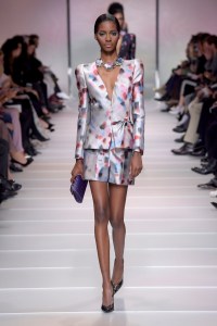 Model on the catwalk