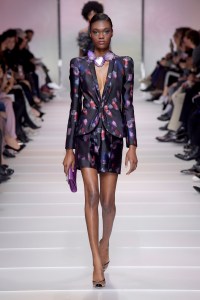 Model on the catwalk
