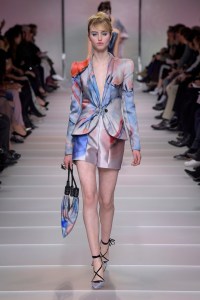 Model on the catwalk