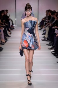 Model on the catwalk