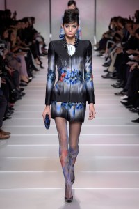 Model on the catwalk