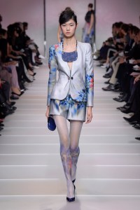 Model on the catwalk