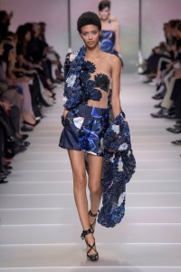 Model on the catwalk