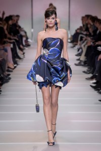 Model on the catwalk
