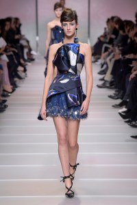 Model on the catwalk