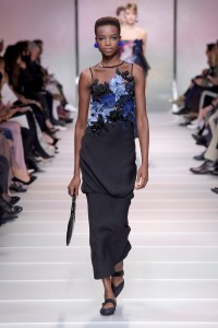 Model on the catwalk