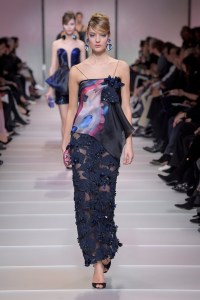 Model on the catwalk