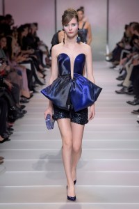 Model on the catwalk
