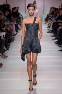 Model on the catwalk