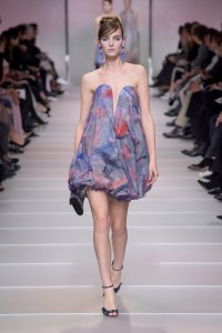 Model on the catwalk
