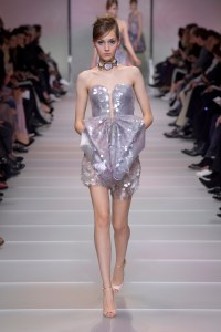 Model on the catwalk
