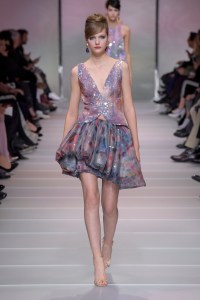 Model on the catwalk