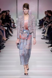 Model on the catwalk