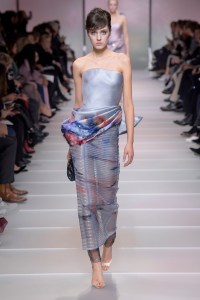 Model on the catwalk